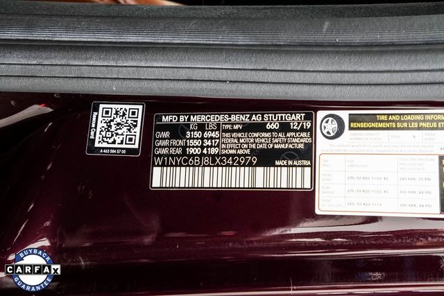 2020 Mercedes-Benz G-Class G 550 4MATIC SUV - 22973205 - 44