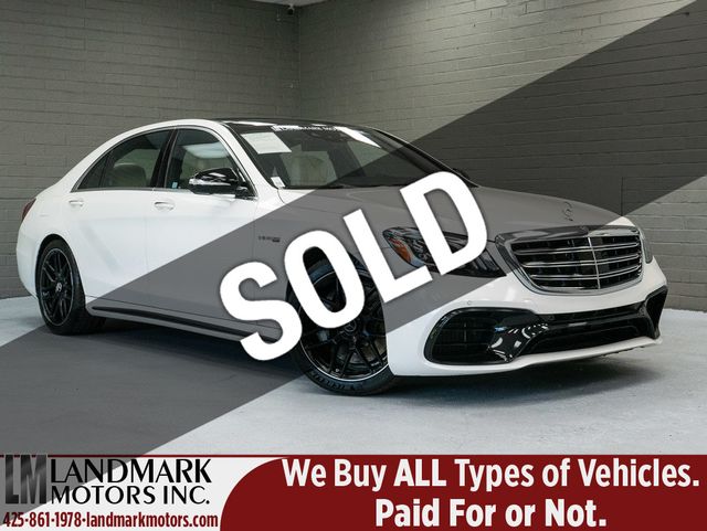 Used 2017 Mercedes-Benz S63 AMG 4Matic Hot Satin White on White