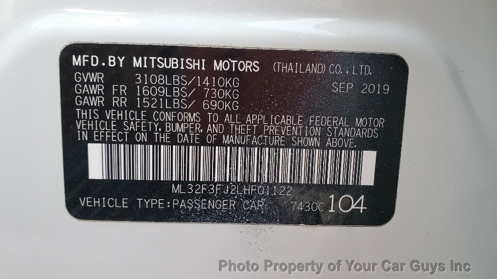 2020 Mitsubishi Mirage G4 ES - 22644887 - 22