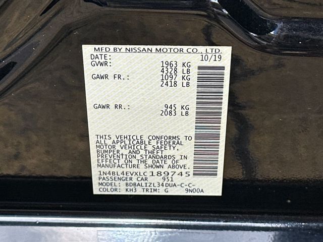 2020 Nissan Altima 2.5 SL Sedan - 23020767 - 22