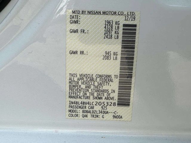 2020 Nissan Altima 2.5 S Sedan - 22999999 - 21