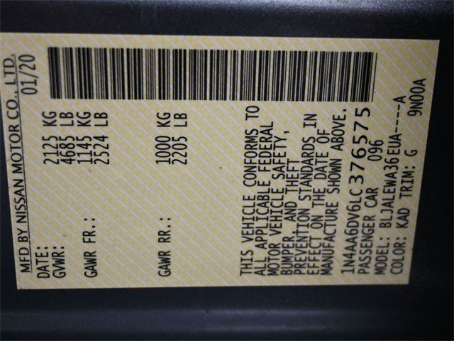 2020 Nissan Maxima SL 3.5L - 22934991 - 7