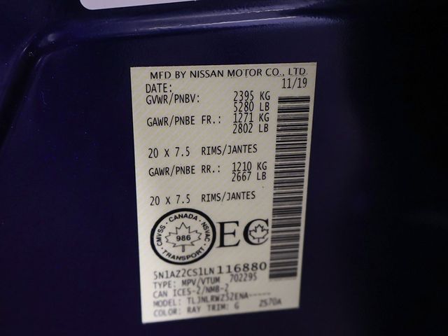 2020 Nissan Murano AWD SL - 22969206 - 57