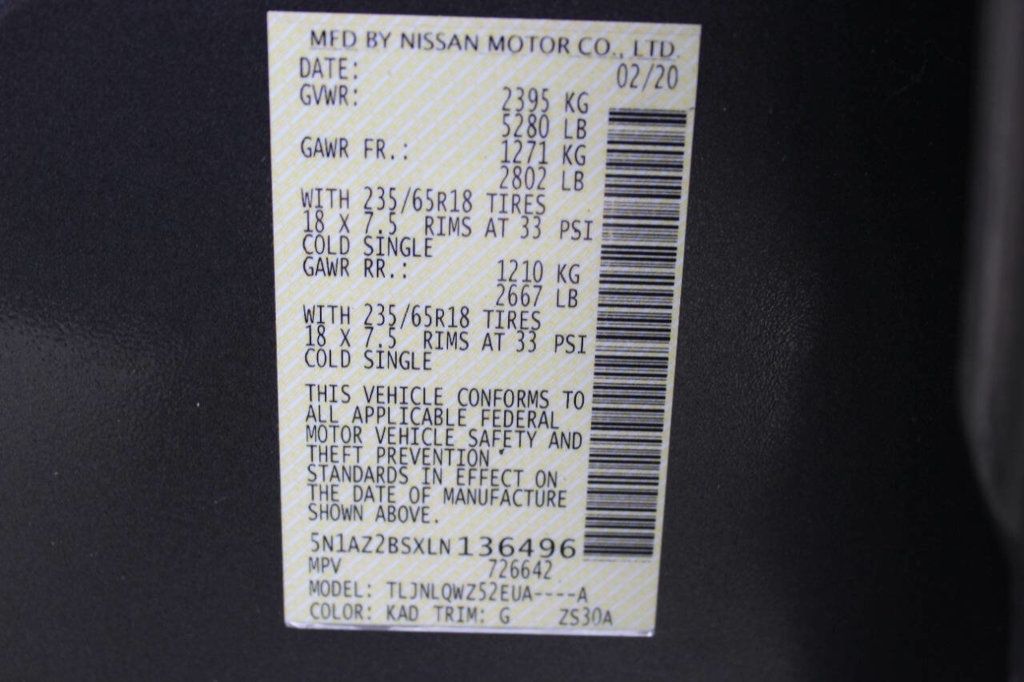2020 Nissan Murano AWD SV - 22906839 - 29