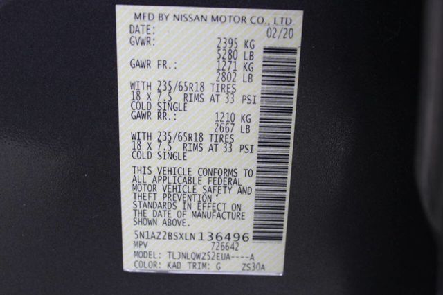 2020 Nissan Murano AWD SV - 22906839 - 29