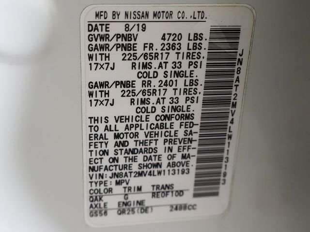 2020 Nissan Rogue AWD SV - 22956660 - 47