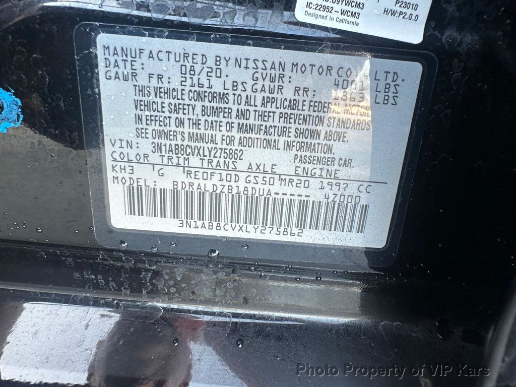 2020 Nissan Sentra SV CVT - 22988146 - 22