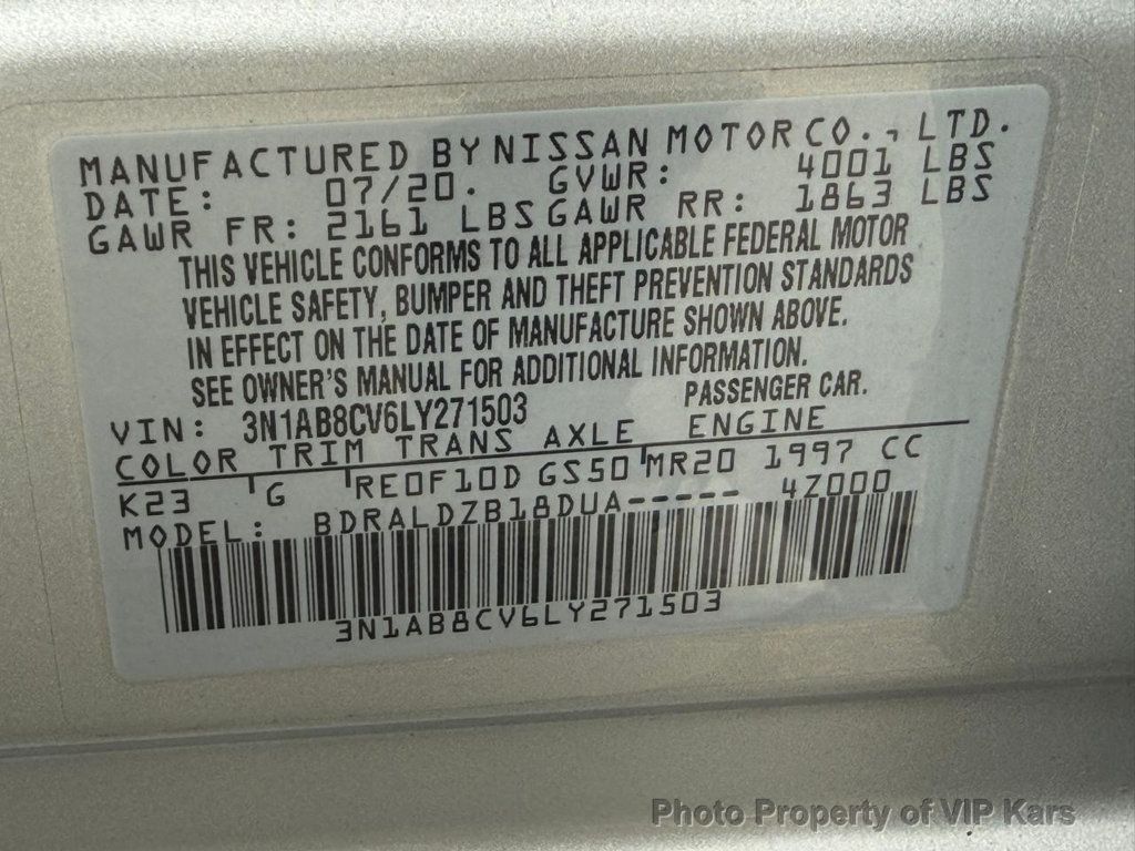 2020 Nissan Sentra SV CVT - 22994056 - 17