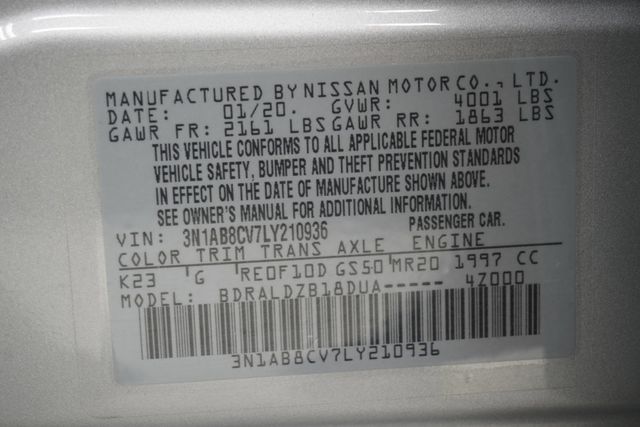 2020 Nissan Sentra SV CVT - 23007183 - 26