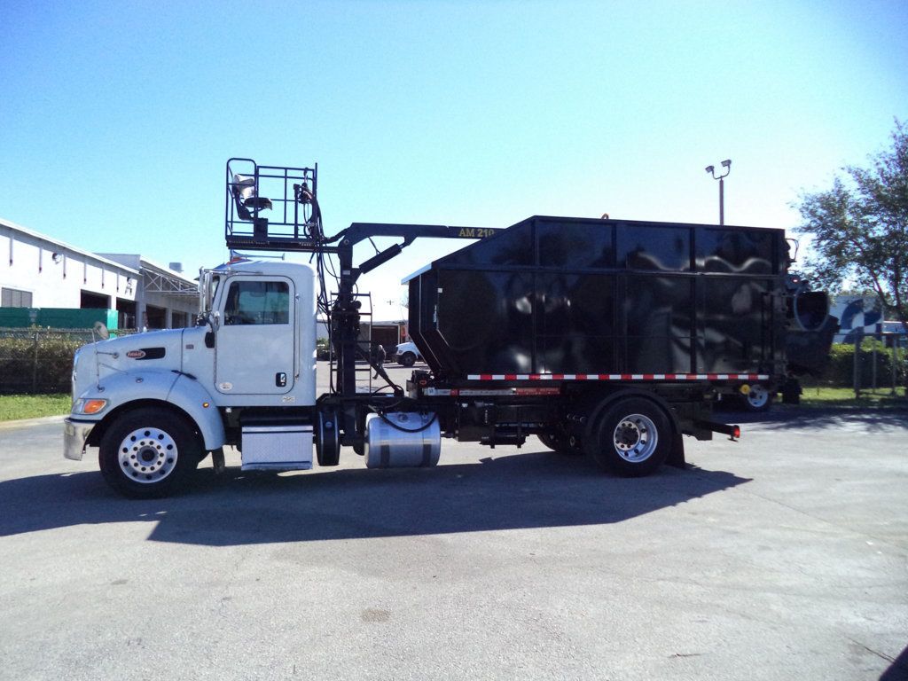 2020 Peterbilt 337 With 15ft Roll-Off Truck 25 Yard Grapple Boom & Seat - 22979705 - 10
