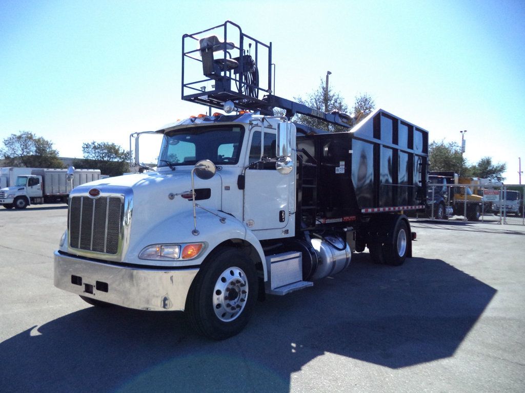 2020 Peterbilt 337 With 15ft Roll-Off Truck 25 Yard Grapple Boom & Seat - 22979705 - 12