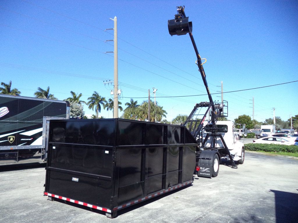 2020 Peterbilt 337 With 15ft Roll-Off Truck 25 Yard Grapple Boom & Seat - 22979705 - 30
