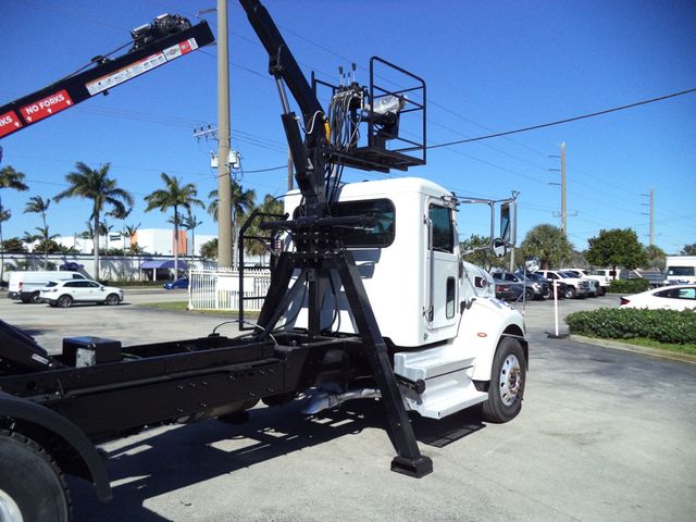 2020 Peterbilt 337 With 15ft Roll-Off Truck 25 Yard Grapple Boom & Seat - 22979705 - 33