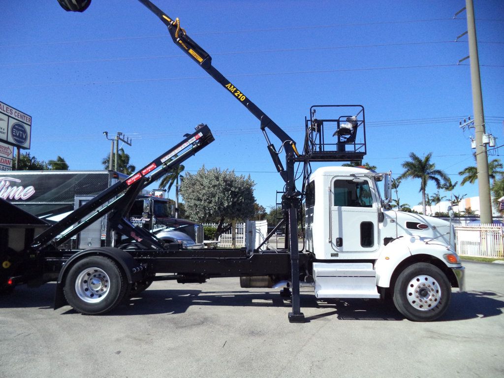 2020 Peterbilt 337 With 15ft Roll-Off Truck 25 Yard Grapple Boom & Seat - 22979705 - 34