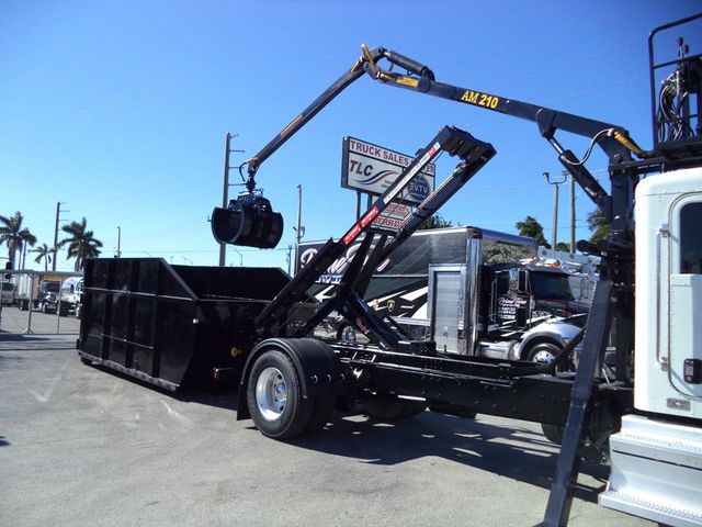 2020 Peterbilt 337 With 15ft Roll-Off Truck 25 Yard Grapple Boom & Seat - 22979705 - 37