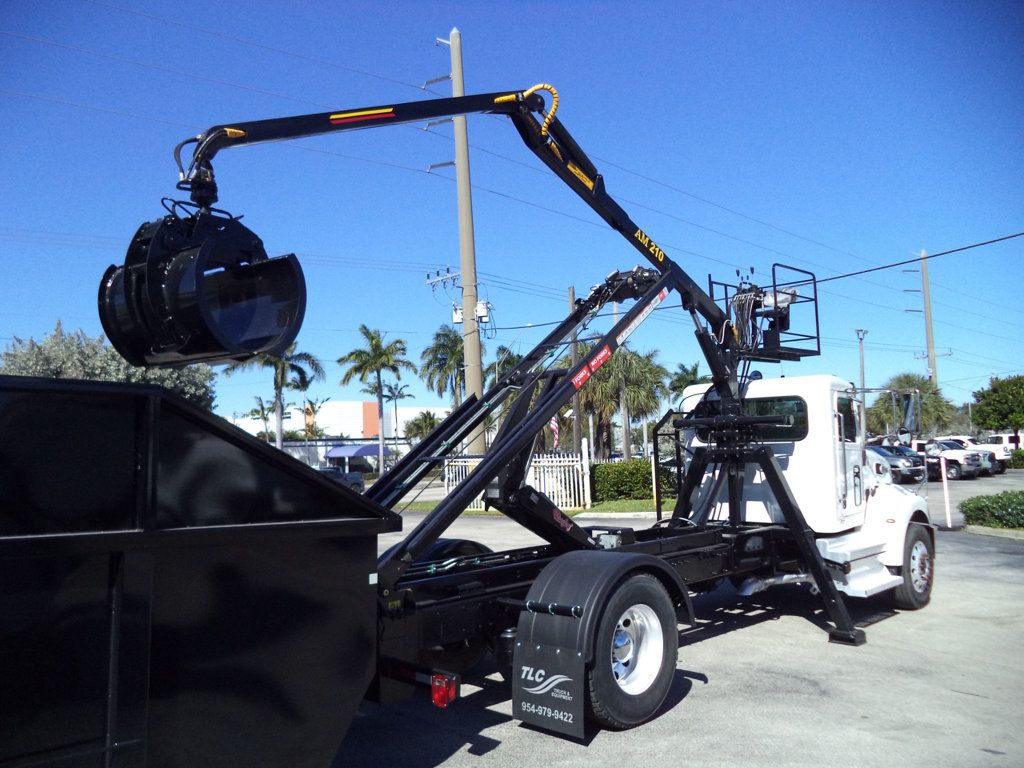 2020 Peterbilt 337 With 15ft Roll-Off Truck 25 Yard Grapple Boom & Seat - 22979705 - 40