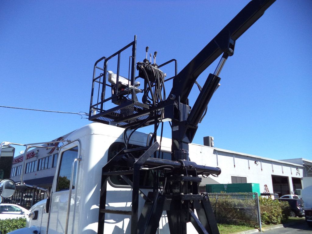 2020 Peterbilt 337 With 15ft Roll-Off Truck 25 Yard Grapple Boom & Seat - 22979705 - 45