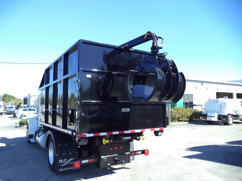 2020 Peterbilt 337 With 15ft Roll-Off Truck 25 Yard Grapple Boom & Seat - 22979705 - 8