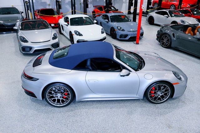 2020 Porsche CARRERA 4S CABRIOLET GT SILVER....10,360 Miles...Exceptional - 23043607 - 10