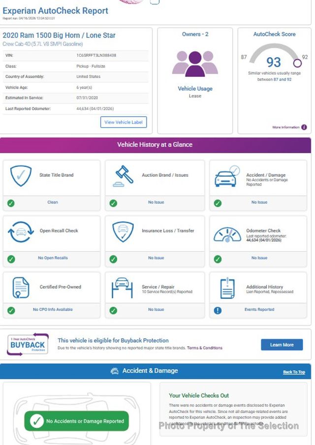 2020 Ram 1500 BIG HORN 4X4 CREW CAB NIGHT EDITION & BIGHORN 2 PKG - 23012932 - 17