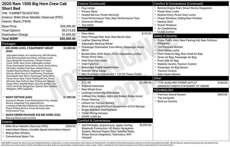 2020 Ram 1500 Big Horn/Lone Star - 22955914 - 5