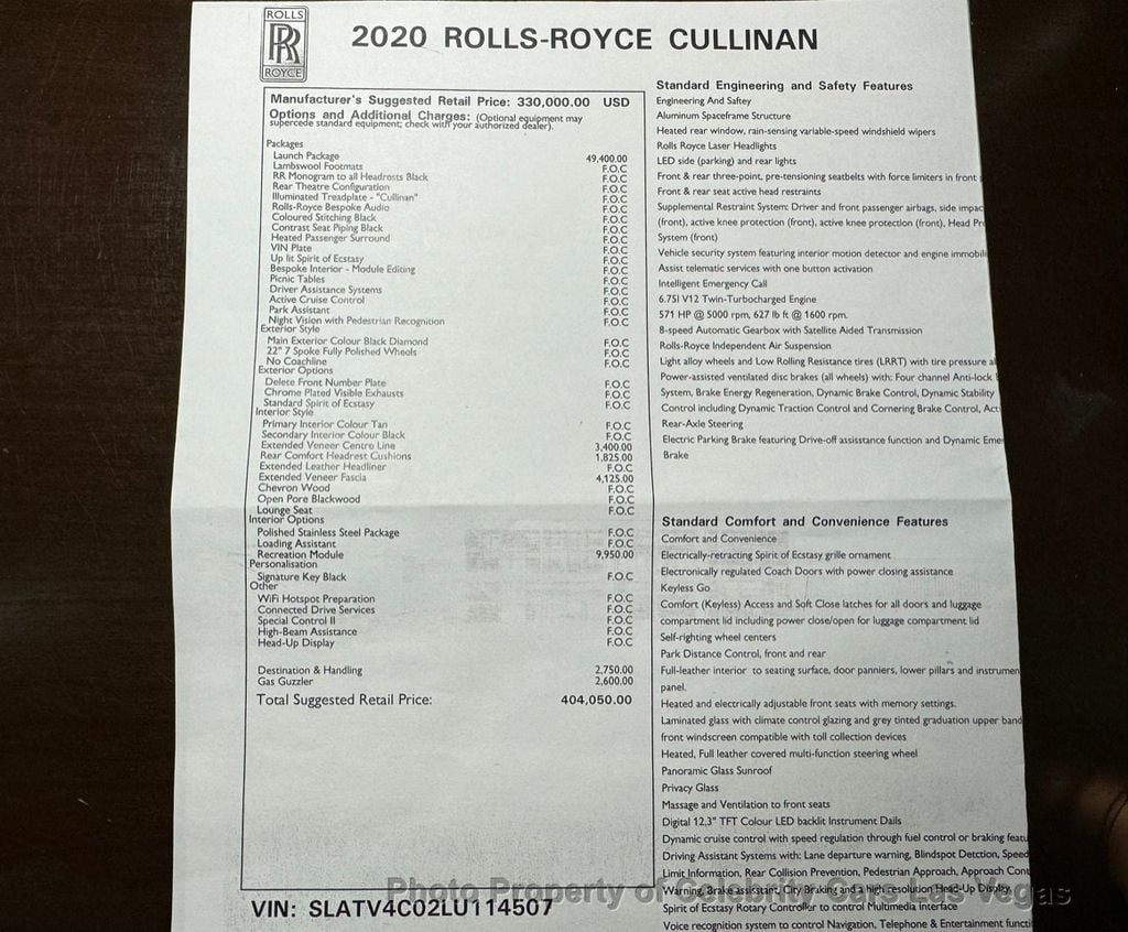 2020 Rolls-Royce Cullinan $404k MSRP Launch Package - 22137832 - 17