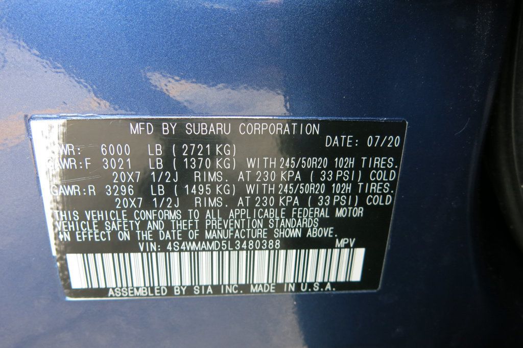 2020 Subaru Ascent 2.4T Limited 7-Passenger - 22889669 - 35