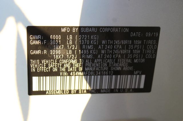 2020 Subaru Ascent Premium 7 Passenger AWD 4dr SUV - 22917084 - 30