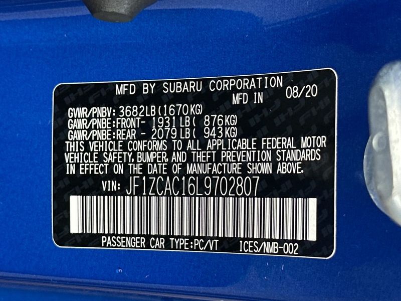 2020 Subaru BRZ Limited Manual - 22959159 - 21