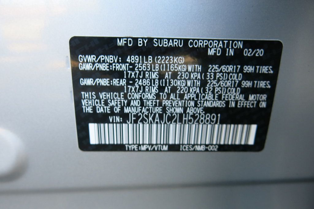 2020 Subaru Forester 2.5i Premium - 22927671 - 35