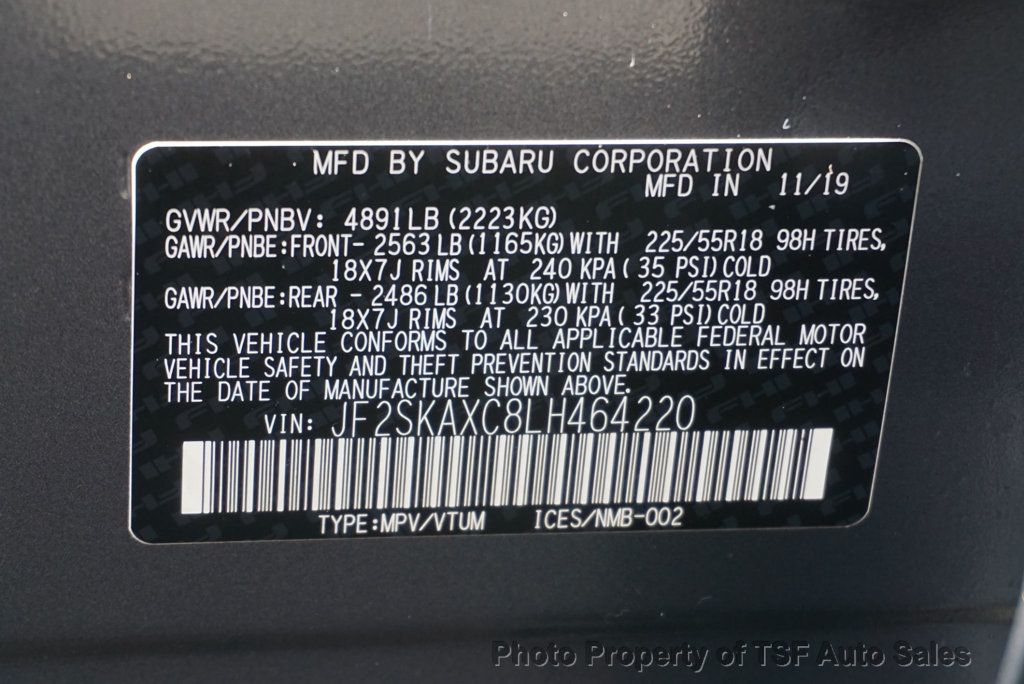 2020 Subaru Forester Touring CVT CARPLAY NAVIGATION REAR CAMERA LEATHER PANO ROOF  - 23086656 - 43
