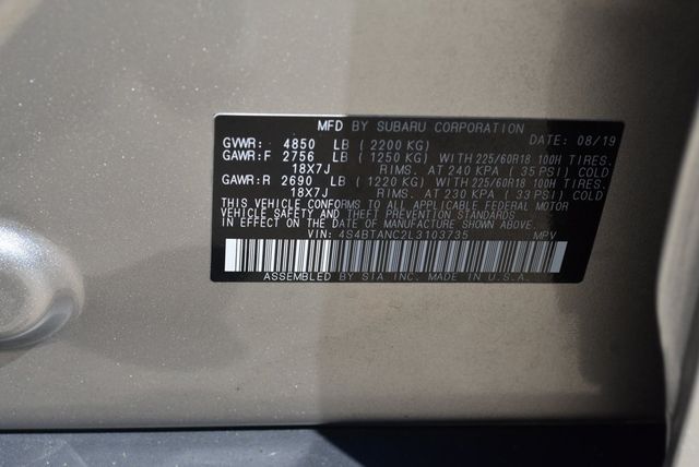 2020 Subaru Outback Limited CVT - 22944507 - 34