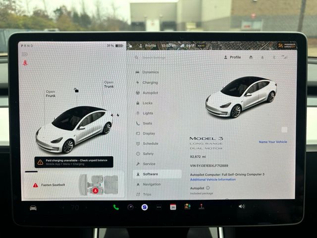 2020 Tesla Model 3 2020 TESLA MODEL 3 LONG RANGE - 22949184 - 28