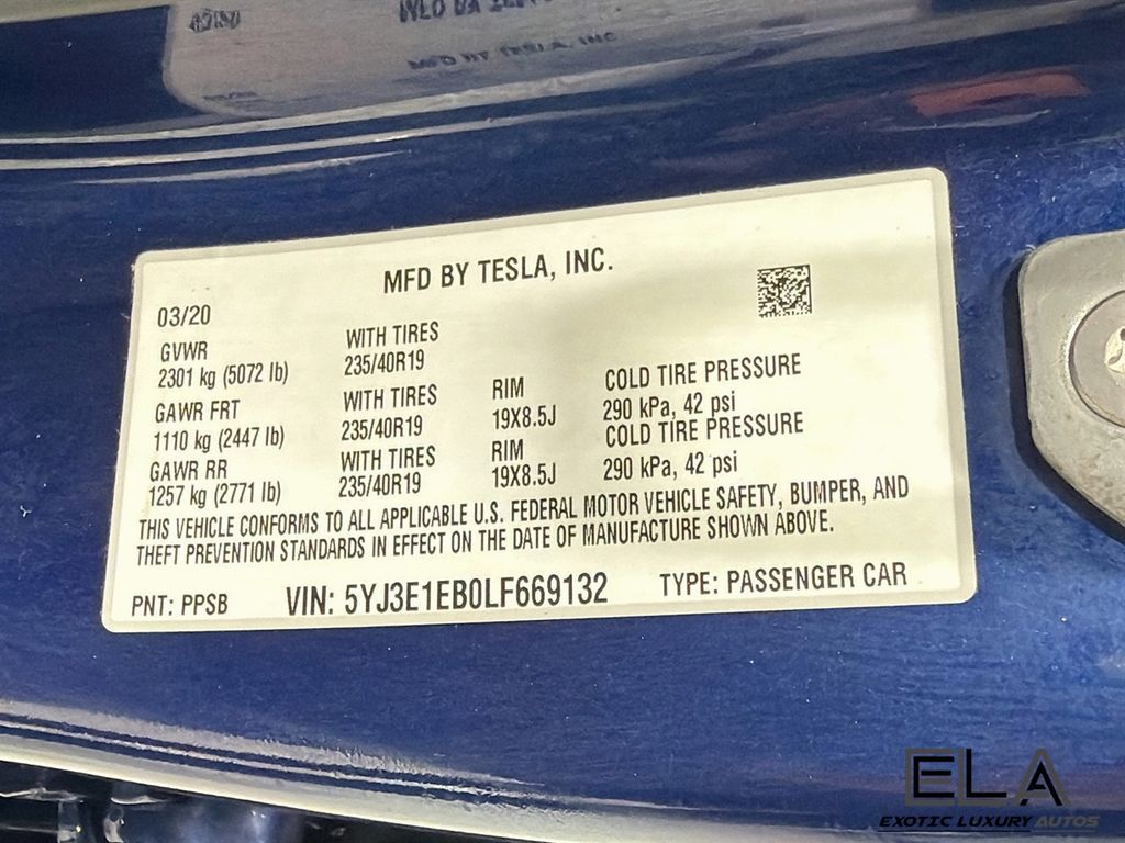 2020 Tesla Model 3 Long Range AWD - 23069670 - 34