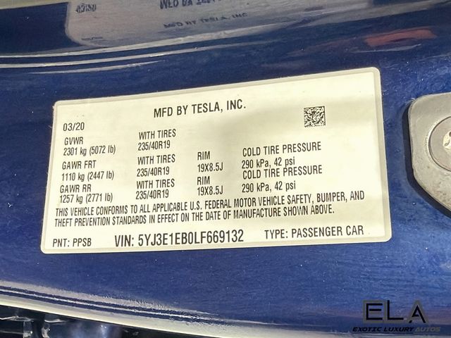 2020 Tesla Model 3 Long Range AWD - 23069670 - 34