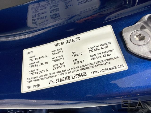 2020 Tesla Model 3 Long Range AWD - 23070346 - 34