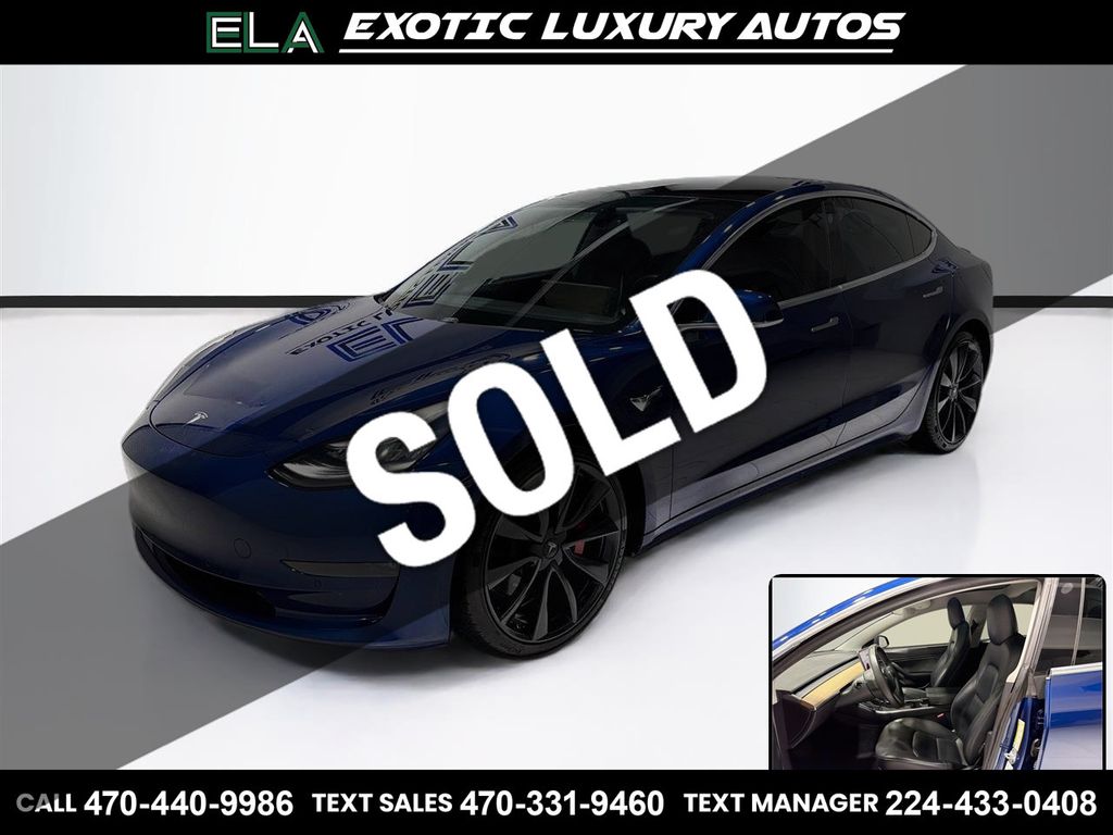 2020 Tesla Model 3 Performance AWD - 23073361 - 0