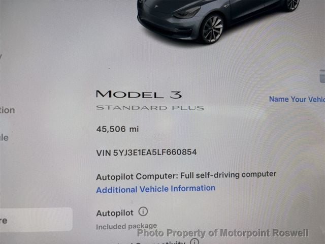 2020 Tesla Model 3 Standard Range Plus RWD - 22768718 - 1