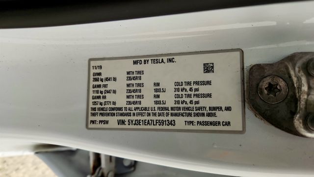 2020 Tesla Model 3 Standard Range Plus RWD w/ Traffic-Aware Cruise Control - 23035202 - 22
