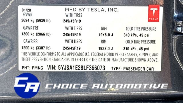 2020 Tesla Model S Long Range Plus AWD - 22289249 - 23
