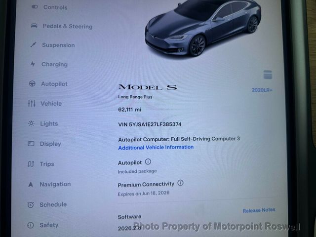 2020 Tesla Model S Long Range Plus AWD - 22995636 - 12
