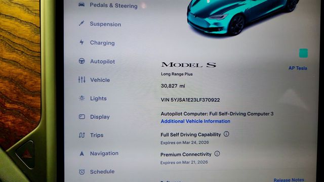 2020 Tesla Model S Long Range Plus AWD w/ 21'' Wheels & Panoramic Glass Roof - 22997471 - 12