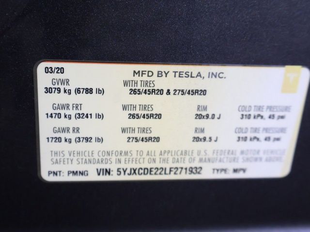 2020 Tesla Model X Long Range Plus AWD - 23044993 - 49
