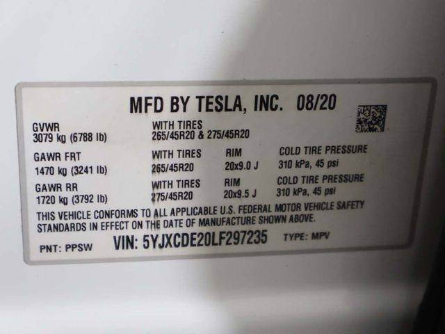 2020 Tesla Model X Long Range Plus AWD - 23058507 - 56
