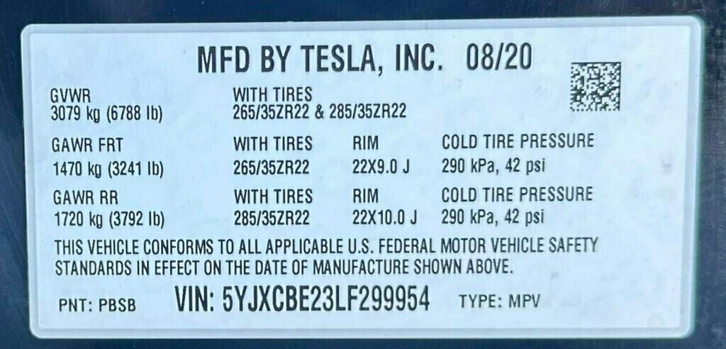 2020 Tesla Model X Long Range Plus AWD - 22609241 - 54