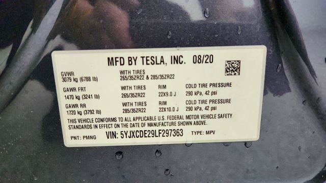 2020 Tesla Model X Long Range Plus AWD w/ 22'' Onyx Black Wheels - 23006263 - 22