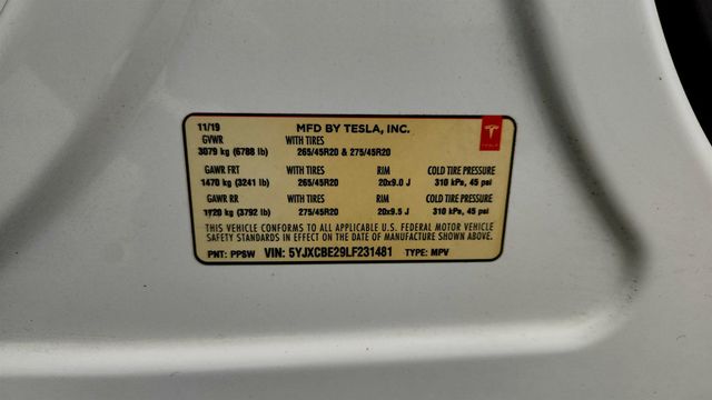 2020 Tesla Model X Long Range Plus AWD w/ 6 Seat Interior & 20'' Slipstream Wheels - 22975536 - 12