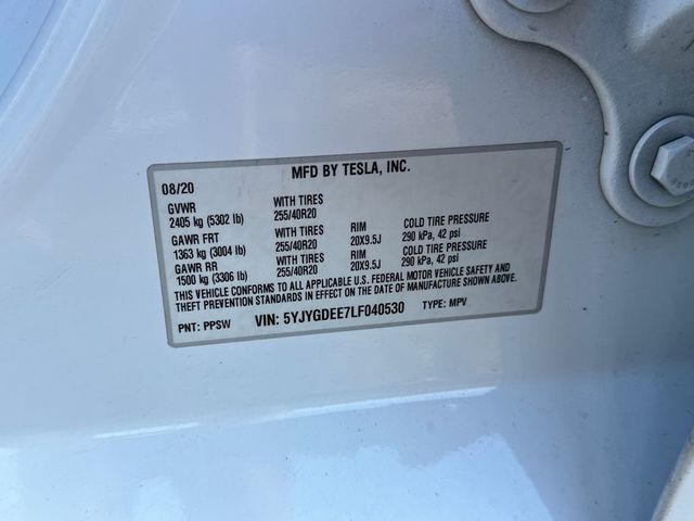 2020 Tesla Model Y Long Range AWD - 23023337 - 21