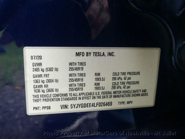 2020 Tesla Model Y Long Range AWD - 23032169 - 40