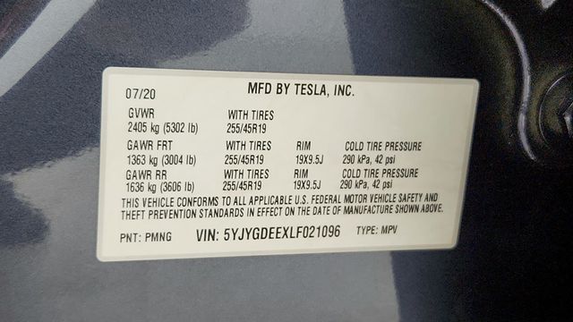 2020 Tesla Model Y Long Range AWD - 22950768 - 21